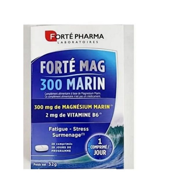 forte-pharma-magne-300-marin-28-comprimes-1-1.jpg FORTE PHARMA MAG 300 MARIN 28 COMPRIMES 300 MG – Image 1