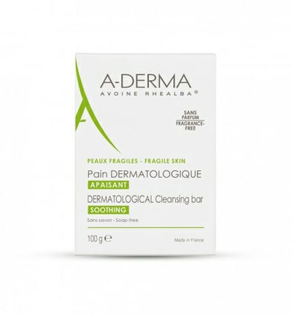 hg_9e75e722-ab1d-466a-af2b-3cb714925b72-1.jpg ADERMA PAIN DERMATOLOGIQUE APAISANT SANS SAVON 100G – Image 1