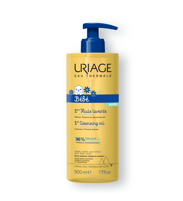 huillavante.png URIAGE BEBE 1ère HUILE LAVANTE 500 ML – Image 1