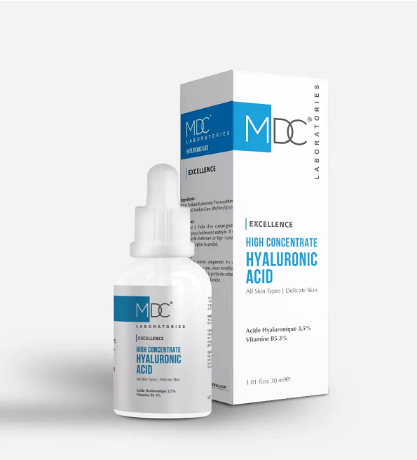 hyaluranic-acid-serum-dmc-1-1.png MDC OFFRE EXCELLENCE ACIDE HYALURONIQUE 30 ML+ CREME HYDRATANTE 30ML + TROUSSE OFFERTE – Image 1