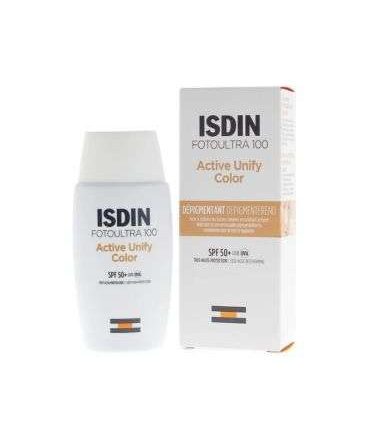 ISDIN FOTOULTRA 100 ACTIVE UNIFY FUSION FLUID TEINTE SPF100 50ML