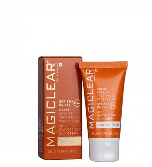 magiclear-creme-solaire_8d80293f-b1fd-492e-9190-d4240fc4dfc2-1.jpg MAGICLEAR CREME SOLAIRE ANTI AGE TEINTEE SPF 50+ 50ML – Image 1