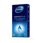 MANIX CONTACT PLUS SENSATIONS INTACTES FINES & EXTRA LUBRIFICATION 6 PRESERVATIFS
