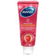 Manix Gel Massage Gourmand Fraise – 200ML