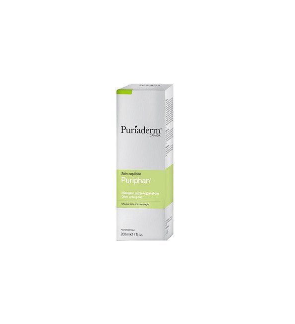 masque_capillaire_reparateur_boite_fr-1.jpg Puriaderm Puriphan Masque ultra-réparateur Oligo-synergique 200ml – Image 1