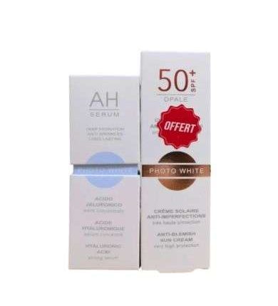PHOTO WHITE OFFRE SERUM CONCENTRE ACIDE HYALURONIQUE 30ML + CREME SOLAIRE ANTI IMPERFECTIONS SPF 50+ OPALE 50ML OFFERT