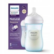 AVENT BIBERON NATURAL 3 AVEC TETINE NATURAL 1M+ 260 ML BLEU SCY903/21