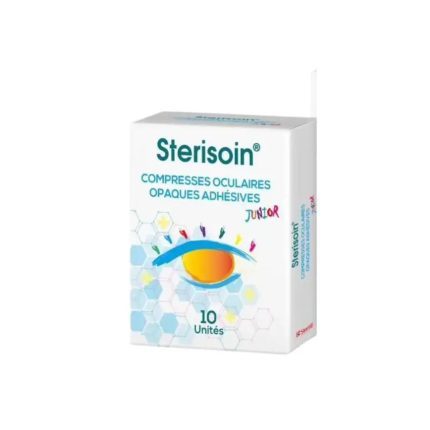 Sterisoin Compresses Oculaires Opaques Adhésives Junior x10 – Protection & Confort Enfant