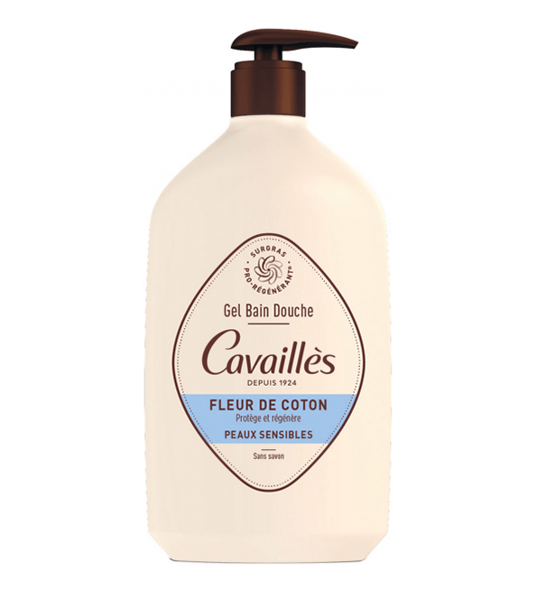 tfydfrtrt.png ROGE CAVAILLES GEL BAIN ET DOUCHE NUAGE DE COTON PEAUX SENSIBLES 1 L – Image 1