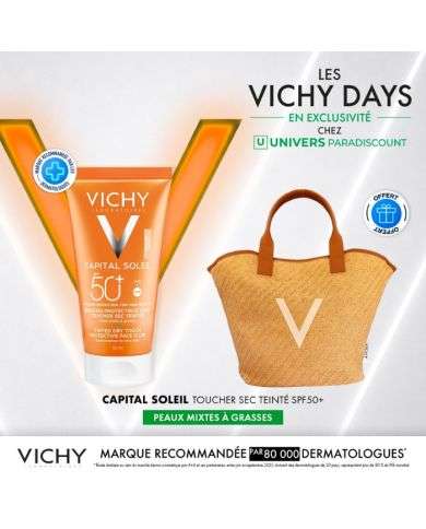 vichy-offre-capital-soleil-bb-emulsion-anti-brillance-teintee-toucher-sec-50-ml-sac-offert.jpg VICHY OFFRE CAPITAL SOLEIL BB EMULSION ANTI-BRILLANCE TEINTEE TOUCHER SEC 50 ML – Image 1