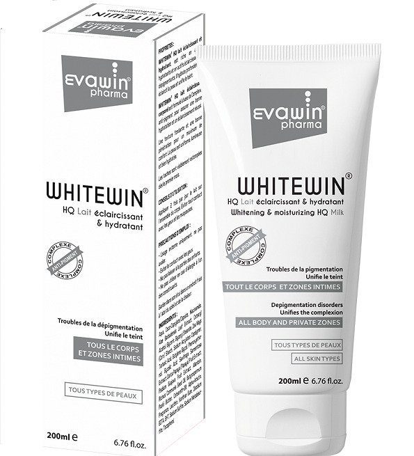 whitewin-laitHQ-200ml-1-1.jpg EVAWIN WHITEWIN HQ LAIT ECLAIRCISSANT ET HYDRATANT 200 ML – Image 1