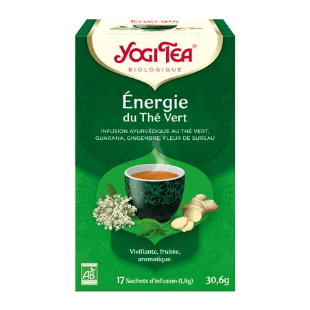 yogi-tea-energie-du-the-vert-17x-2g-the-vert-citronnelle-guarana-menthe-poivree-gingembre.png YOGI TEA ENERGIE DU THE VERT 17 SACHETS – Image 1
