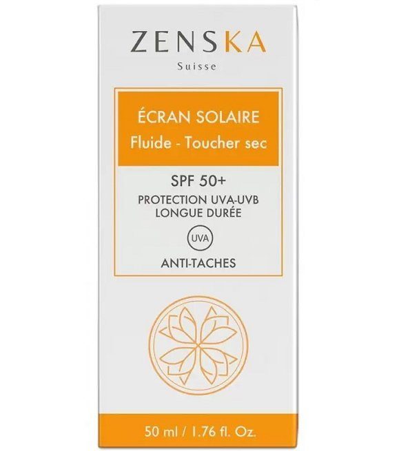 zenska-ecran-solaire-fluide-toucher-sec-spf50-50ml-2.jpg ZENSKA ECRAN SOLAIRE FLUIDE TOUCHER SEC SPF 50+ ANTI TACHES 50 ML – Image 1